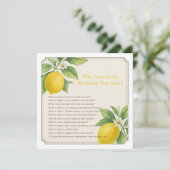 Afdrukbare verjaardagsfeestje spel kaart (Staand voorkant)