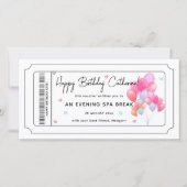 Afdrukbare verjaardagsgeschenkbon Print Home Event Kaart (Voorkant)