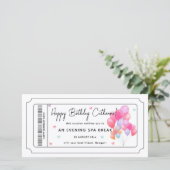 Afdrukbare verjaardagsgeschenkbon Print Home Event Kaart (Staand voorkant)