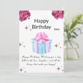 Afdrukbare Verjaardagskaart Kaart (Staand voorkant)