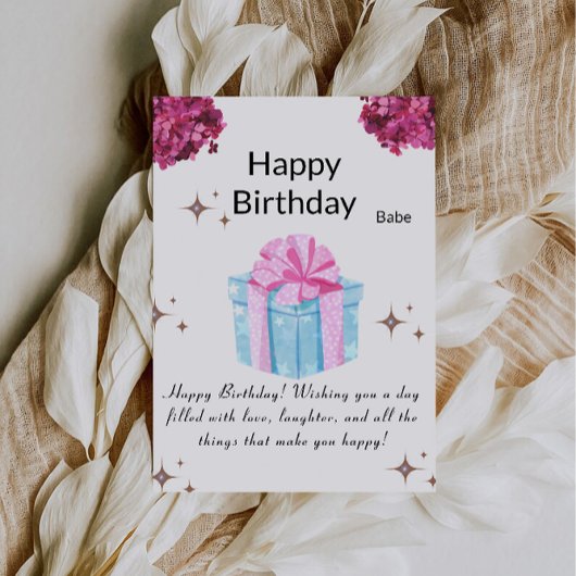 Afdrukbare Verjaardagskaart Kaart