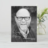 Afdrukbare Viering van het Leven Volledige Foto Kaart (Staand voorkant)