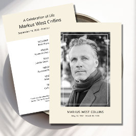 Afdrukbare Viering van het Leven Volledige Foto Kaart