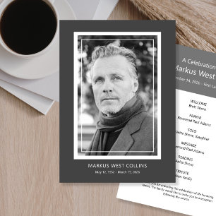 Afdrukbare Viering van het Leven Volledige Foto Kaart