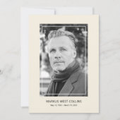 Afdrukbare Viering van het Leven Volledige Foto Kaart (Voorkant)