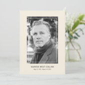 Afdrukbare Viering van het Leven Volledige Foto Kaart (Staand voorkant)