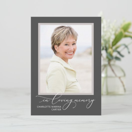 Afdrukbare Viering van het Leven Volledige Foto Kaart (Staand voorkant)