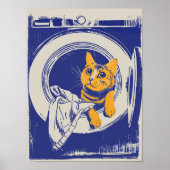 Afdrukbare wasruimte muur kunst grappige poster ka (Voorkant)