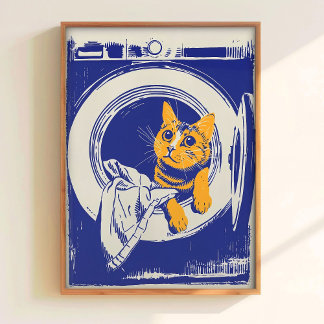 Afdrukbare wasruimte muur kunst grappige poster ka