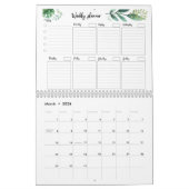 Afdrukbare weekplaatje, om lijst te doen, cadeau 2 kalender (Mar 2026)