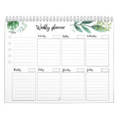 Afdrukbare weekplaatje, om lijst te doen, cadeau 2 kalender (Hoes)