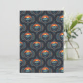 Afdrukbare wildernis Sunset Mandala Ogee Kaart (Staand voorkant)