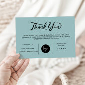 Afdrukbare zakelijke bedankkaart