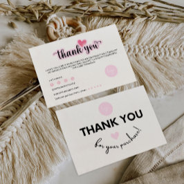 Afdrukbare zakelijke bedankkaart