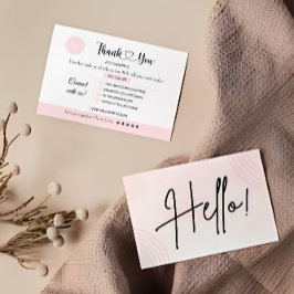 Afdrukbare zakelijke bedankkaart