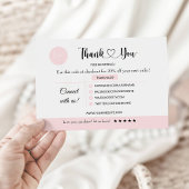 Afdrukbare zakelijke bedankkaart