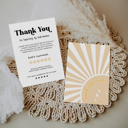 Afdrukbare zakelijke bedankkaart