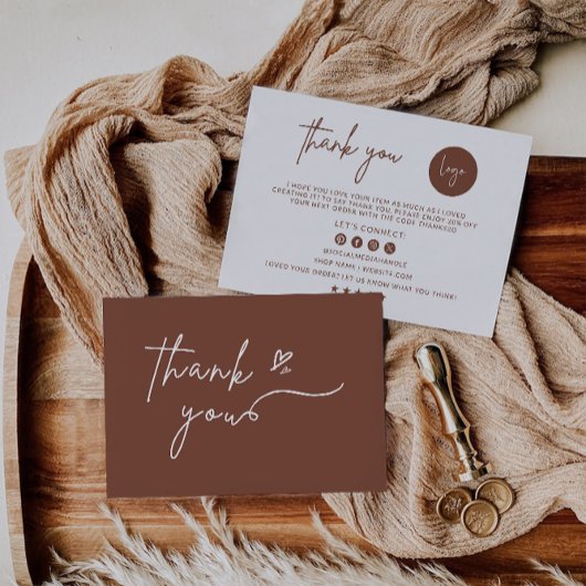 Afdrukbare zakelijke bedankkaart