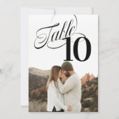 Afdrukbare zo Fancy tabelnummerfoto Kaart (Voorkant)