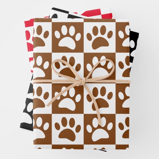 Afdrukcontrolkerbord voor Cartoon bevestigen Inpakpapier Vel (In situ)