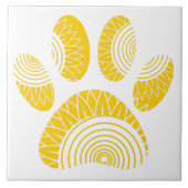 Afdrukdecoratief ontwerp voor zonnebloempatroon tegeltje (Voorkant)