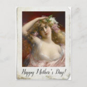 Afdrukfoto van Victoriaans dame Briefkaart (Voorkant)