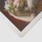 Afdrukfoto van Victoriaans dame Tissuepapier (Detail)