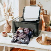 Afdrukfoto's voor overlay in script poster