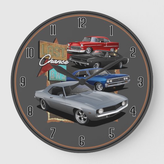 Afdrukgas grote klok (Voorkant)