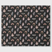 Afdrukgeschenkomslag voor zwart-wit en koperen nat cadeaupapier (Vlak)