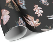 Afdrukgeschenkomslag voor zwart-wit en koperen nat cadeaupapier (Rol Hoek)