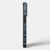 Afdrukgevoelige grijs en blauw Abstract Case-Mate iPhone Case (Achterkant / Rechts)