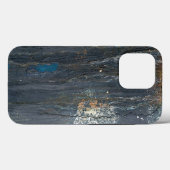 Afdrukgevoelige grijs en blauw Abstract Case-Mate iPhone Case (Achterkant (horizontaal))