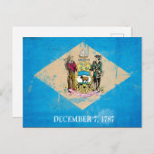 Afdrukgevoelige markering Delaware Briefkaart (Voorkant / Achterkant)