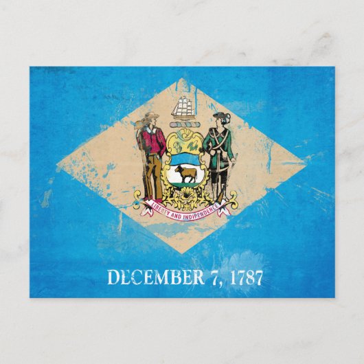 Afdrukgevoelige markering Delaware Briefkaart (Voorkant)