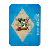 Afdrukgevoelige markering Delaware Magneet (Verticaal)