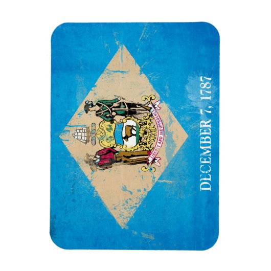 Afdrukgevoelige markering Delaware Magneet (Verticaal)