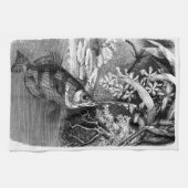 Afdrukhanddoeken met natuurlijke geschiedenis theedoek (Horizontaal)