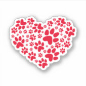 Afdrukhart plakken sticker (Voorkant)