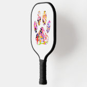 Afdrukhart verven Splatter Dog Paw Pickleball Paddle (Links)