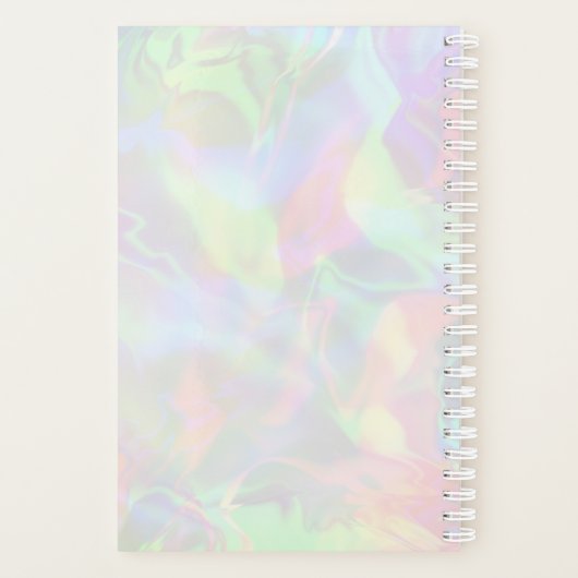 Afdrukholograaf voor sneldraaiing van handmatige a planner (Achterkant)