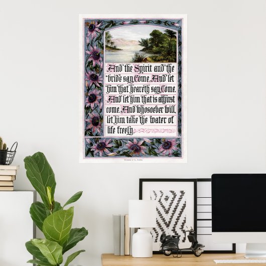 Afdrukken 22:17 onthullen poster (Thuiskantoor)