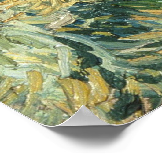 AFDRUKKEN | 48x38 Van Gogh Landschap vanuit Saint- Poster (Hoek)