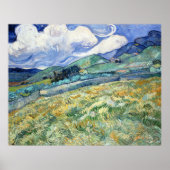 AFDRUKKEN | 48x38 Van Gogh Landschap vanuit Saint- Poster (Voorkant)