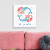 Afdrukken aangepast Mermaid Canvas (Insitu (Woonkamer))
