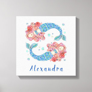 Afdrukken aangepast Mermaid Canvas