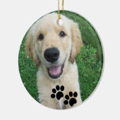 Afdrukken - Aangepaste foto-inktpatroon tekenen Keramisch Ornament (Links)