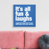 Afdrukken aangepaste kleurencanvas voor VUN & LAUG (Insitu (Woonkamer))