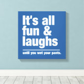 Afdrukken aangepaste kleurencanvas voor VUN & LAUG (Insitu (Houten vloer))