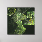 Afdrukken Abstract gemaakt schilderCanvas verdraai (Voorkant)